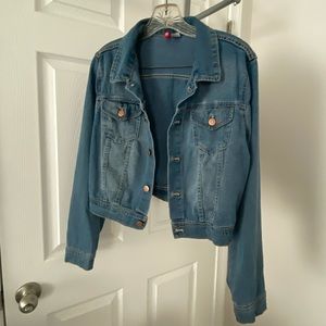 H&M Cropped Denim Jacket Sz 12